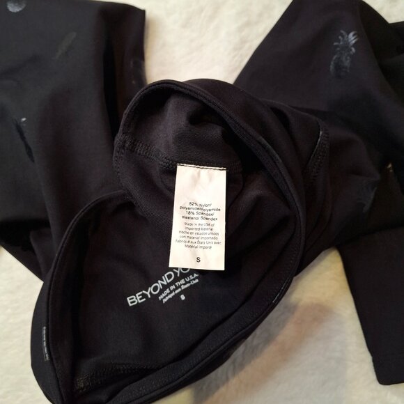 Beyond Yoga High Waisted Pineapple Leggings Sz S Neutral Athleisure Workout Gym - Picture 10 of 15